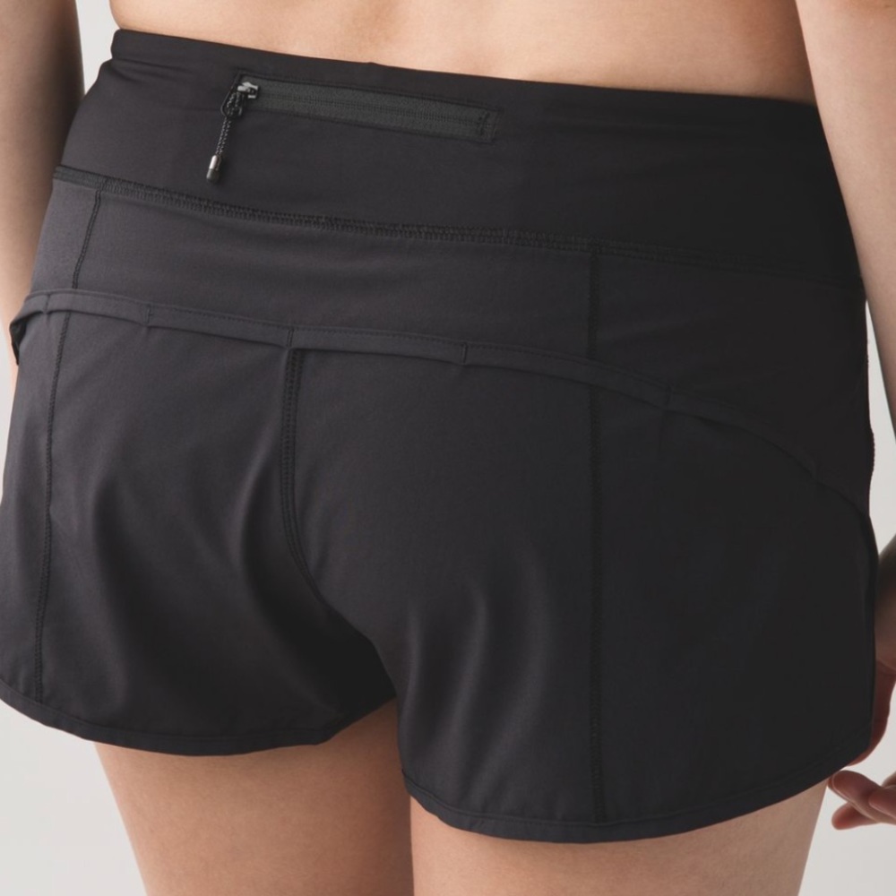 4 inch Lululemon speed short black size 6